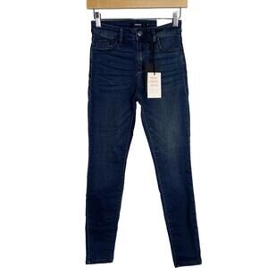 New Cello Size 11 Dark Wash Mid Rise Skinny Jeans Deluxe Comfort Cotton Stretch